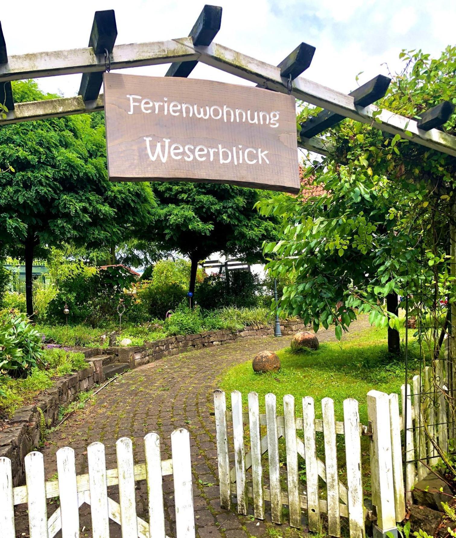 Ferienwohnung Weserblick Polle Exterior photo